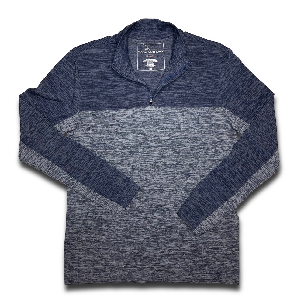 Marc Anthony Slim Fit Half Zip Up Long Sleeve Sweatshirt